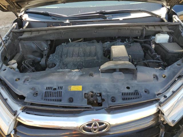 5TDKKRFH8ES035751 - 2014 TOYOTA HIGHLANDER XLE BLACK photo 12