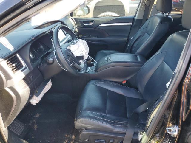 5TDKKRFH8ES035751 - 2014 TOYOTA HIGHLANDER XLE BLACK photo 7