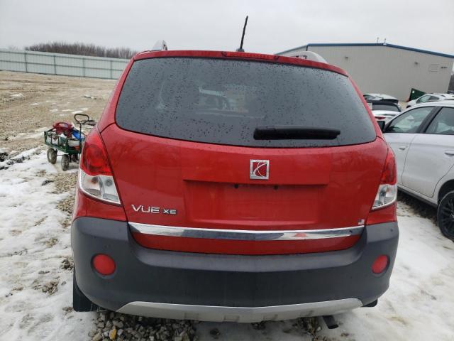 3GSCL33P39S518273 - 2009 SATURN VUE XE RED photo 6