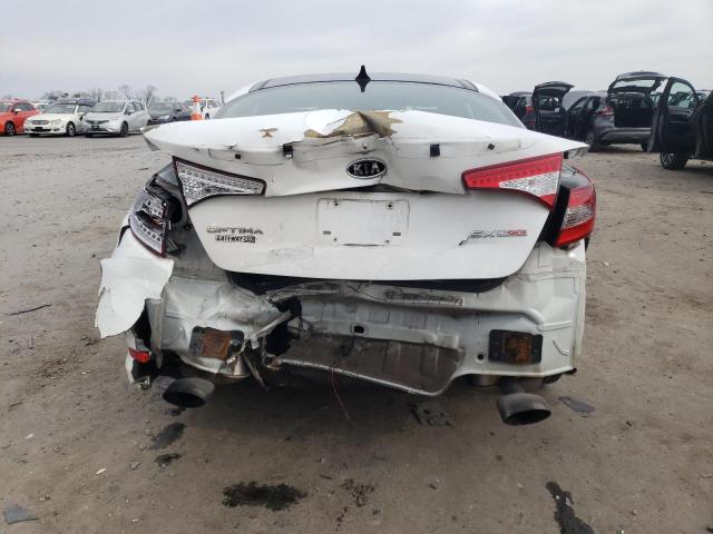 5XXGR4A66CG028998 - 2012 KIA OPTIMA SX WHITE photo 6