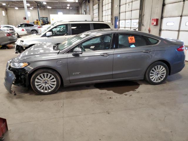 3FA6P0SU5ER157073 - 2014 FORD FUSION TITANIUM PHEV GRAY photo 1