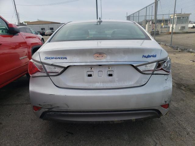 KMHEC4A41EA117038 - 2014 HYUNDAI SONATA HYBRID SILVER photo 6