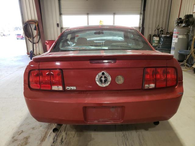 1ZVHT80NX85112367 - 2008 FORD MUSTANG RED photo 6