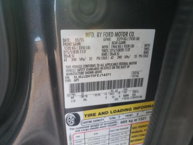 5LMJJ2HT0FEJ14371 - 2015 LINCOLN NAVIGATOR GRAY photo 13