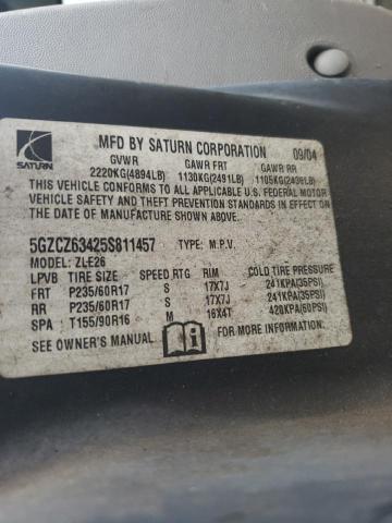 5GZCZ63425S811457 - 2005 SATURN VUE SILVER photo 14