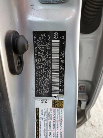 JTDKB20U377557813 - 2007 TOYOTA PRIUS SILVER photo 12