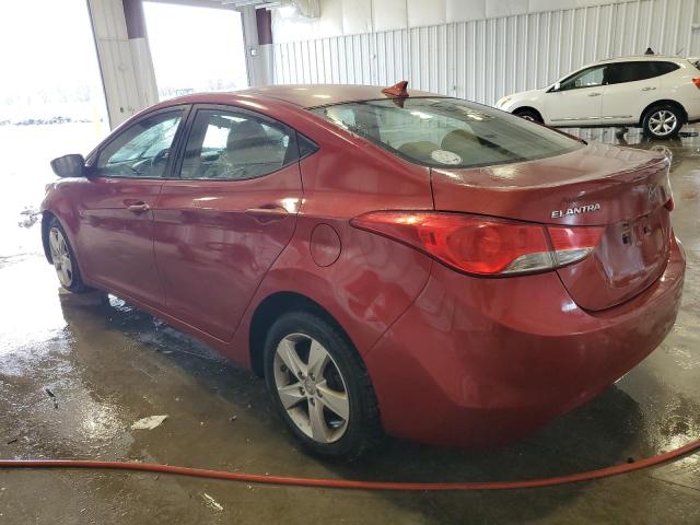 5NPDH4AEXDH308863 - 2013 HYUNDAI ELANTRA GLS RED photo 2