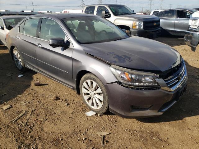 1HGCR3F83EA006296 - 2014 HONDA ACCORD EXL GRAY photo 4