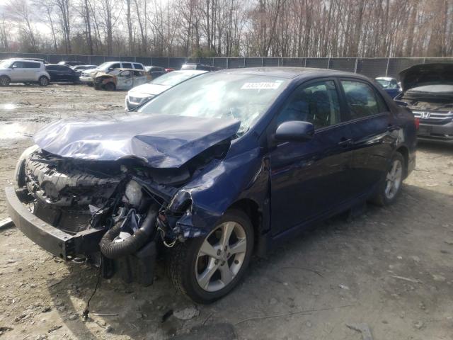 2T1BU4EE5CC893673 - 2012 TOYOTA COROLLA BASE BLUE photo 1