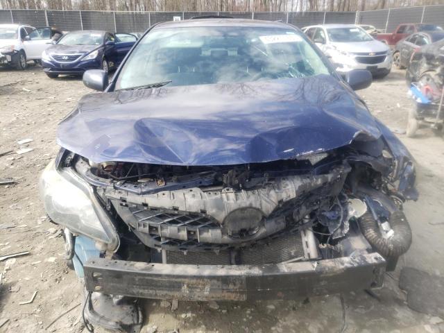 2T1BU4EE5CC893673 - 2012 TOYOTA COROLLA BASE BLUE photo 5