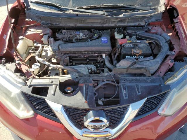 5N1AT2MV7EC752146 - 2014 NISSAN ROGUE S RED photo 12