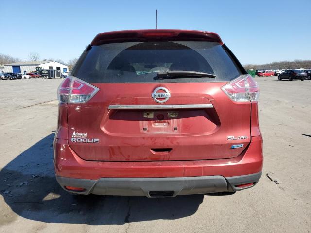 5N1AT2MV7EC752146 - 2014 NISSAN ROGUE S RED photo 6