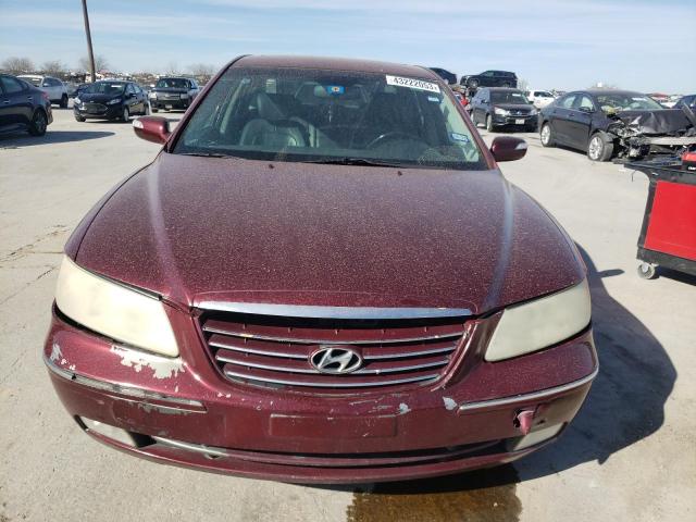 KMHFC46F48A333629 - 2008 HYUNDAI AZERA SE BURGUNDY photo 5