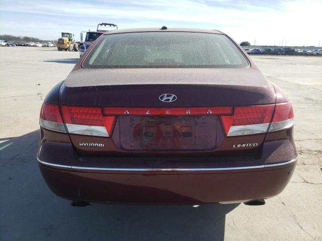 KMHFC46F48A333629 - 2008 HYUNDAI AZERA SE BURGUNDY photo 6