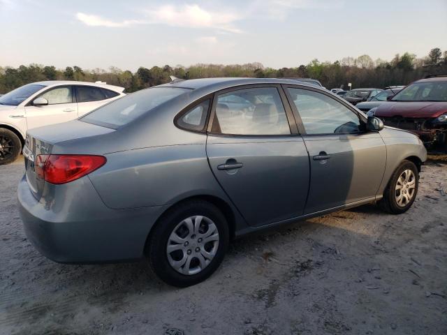 KMHDU4AD8AU908636 - 2010 HYUNDAI ELANTRA BLUE GRAY photo 3