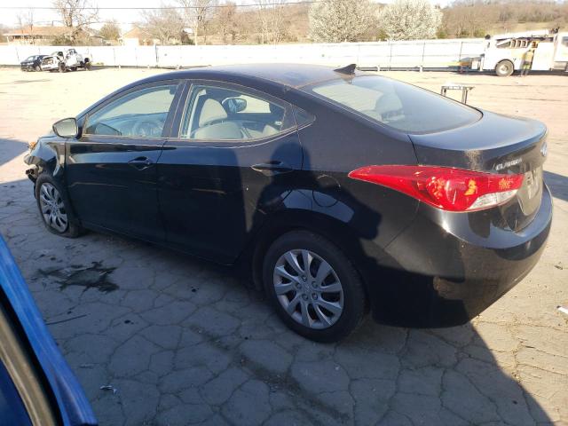 5NPDH4AE6CH125832 - 2012 HYUNDAI ELANTRA GLS BLACK photo 2