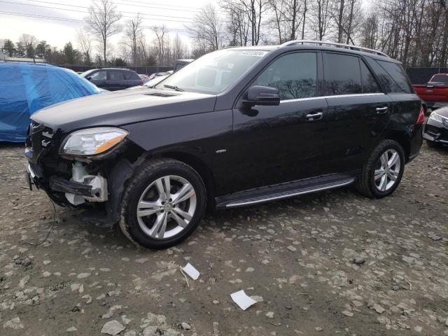 4JGDA5HB4CA095822 - 2012 MERCEDES-BENZ ML 350 4MATIC BLACK photo 1