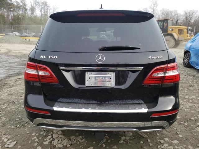 4JGDA5HB4CA095822 - 2012 MERCEDES-BENZ ML 350 4MATIC BLACK photo 6