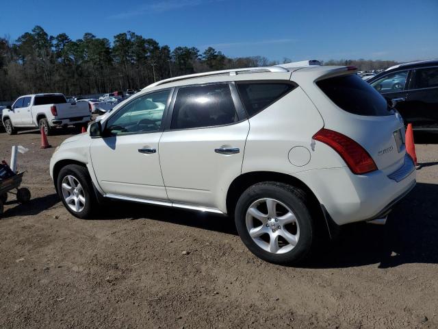 JN8AZ08W96W538189 - 2006 NISSAN MURANO SL WHITE photo 2