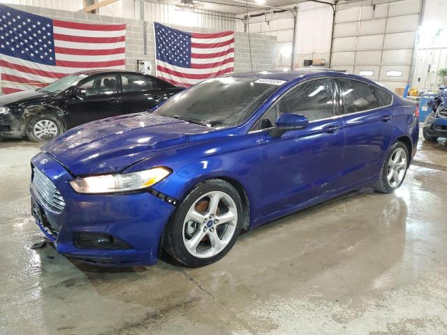 3FA6P0G79GR238292 - 2016 FORD FUSION S BLUE photo 1