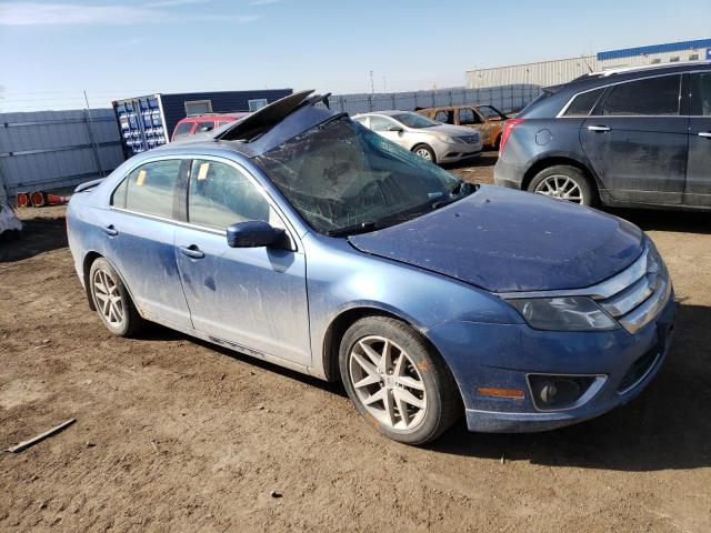 3FAHP0JA8AR237770 - 2010 FORD FUSION SEL BLUE photo 4