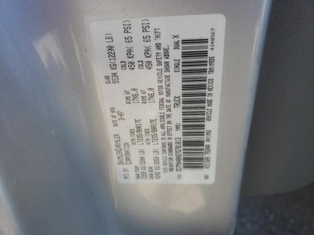 3D7MX48A27G781813 - 2007 DODGE RAM 3500 ST GRAY photo 12