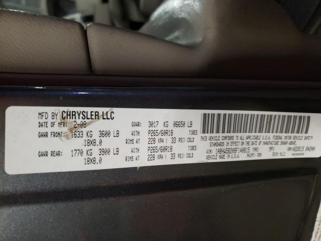 1A8HW58208F140815 - 2008 CHRYSLER ASPEN LIMITED GRAY photo 13