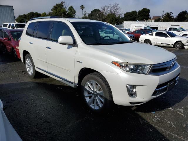 JTEDC3EHXC2005123 - 2012 TOYOTA HIGHLANDER HYBRID LIMITED WHITE photo 4