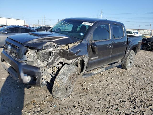 5TFJU4GN6FX090661 - 2015 TOYOTA TACOMA DOUBLE CAB PRERUNNER GRAY photo 1