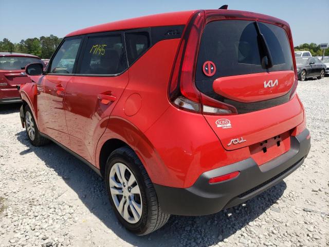 KNDJ23AU7N7157511 - 2022 KIA SOUL LX RED photo 3