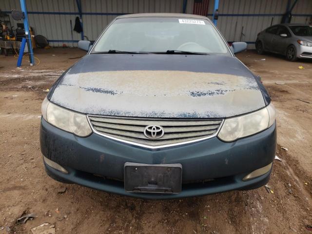 2T1CE22P72C009341 - 2002 TOYOTA CAMRY SOLA SE GREEN photo 5