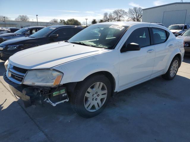 1B3BD4FB7BN609347 - 2011 DODGE AVENGER EX WHITE photo 1