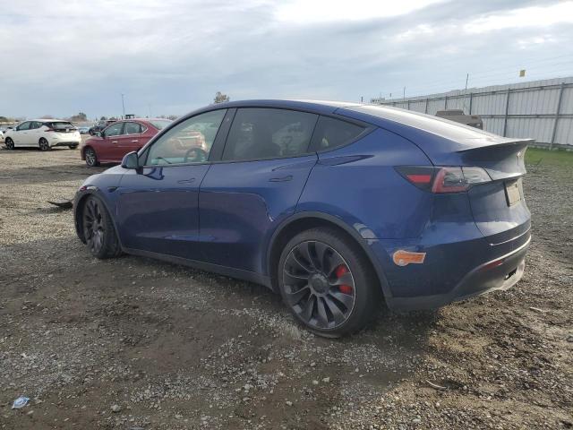 5YJYGDEF8LF017458 - 2020 TESLA MODEL Y BLUE photo 2