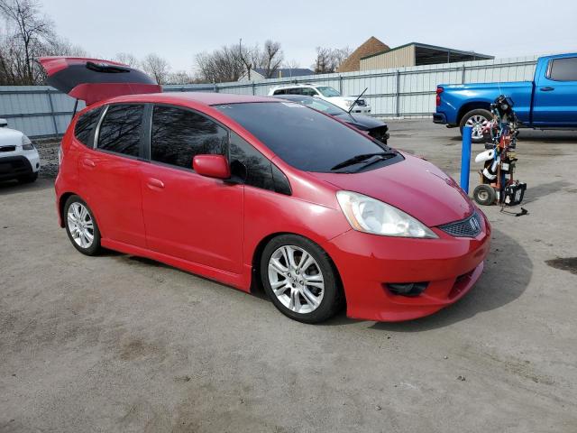 JHMGE88489C005236 - 2009 HONDA FIT SPORT RED photo 4