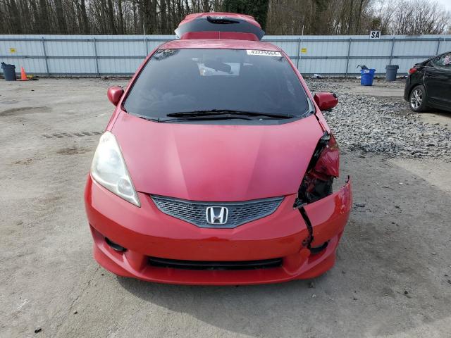 JHMGE88489C005236 - 2009 HONDA FIT SPORT RED photo 5