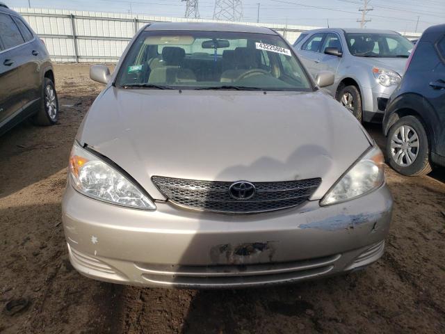 4T1BE32K23U697268 - 2003 TOYOTA CAMRY LE BEIGE photo 5