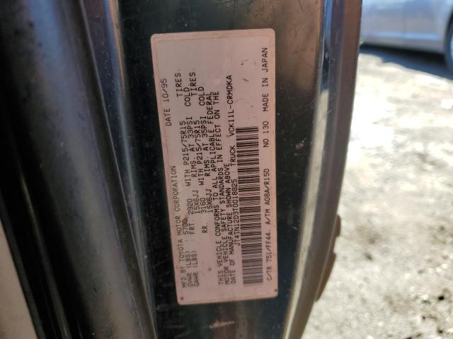 JT4TN12D3T0018825 - 1996 TOYOTA T100 XTRACAB GRAY photo 12