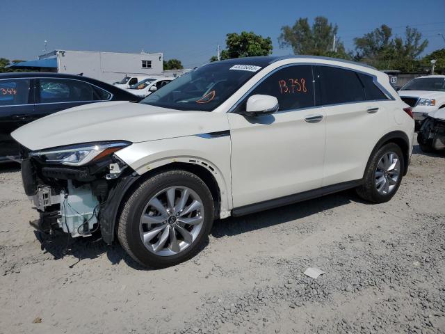 3PCAJ5BA6MF110773 - 2021 INFINITI QX50 LUXE WHITE photo 1