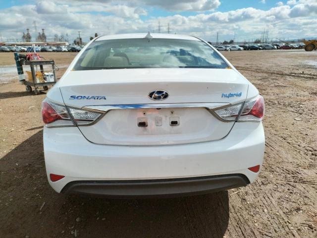 KMHEC4A44EA113274 - 2014 HYUNDAI SONATA HYBRID WHITE photo 6