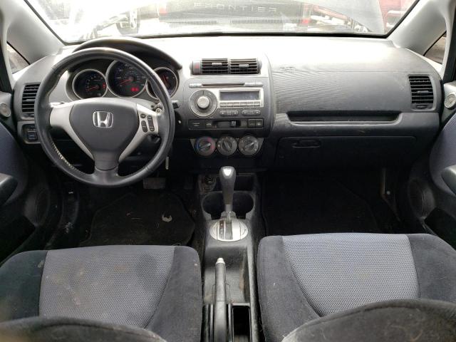 JHMGD38687S054592 - 2007 HONDA FIT S BLACK photo 8