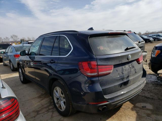 5UXKR0C52F0P12863 - 2015 BMW X5 XDRIVE35I BLUE photo 2