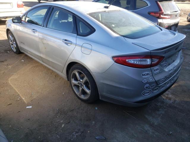 3FA6P0LU3DR163192 - 2013 FORD FUSION SE HYBRID SILVER photo 2