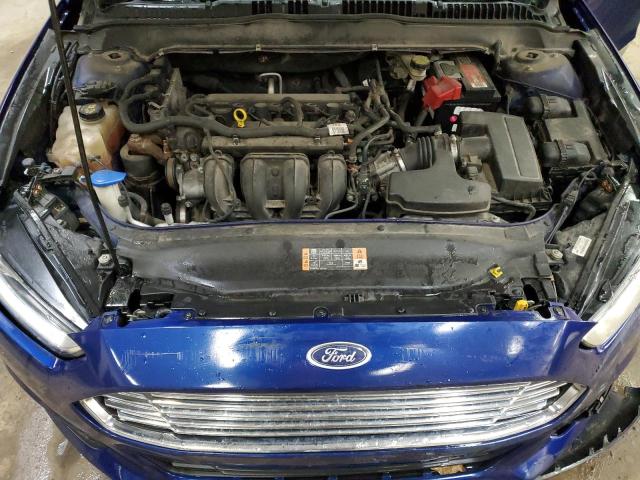 1FA6P0H7XE5389544 - 2014 FORD FUSION SE BLUE photo 11