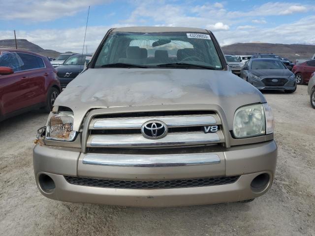 5TBET34155S467252 - 2005 TOYOTA TUNDRA DOUBLE CAB SR5 TAN photo 5