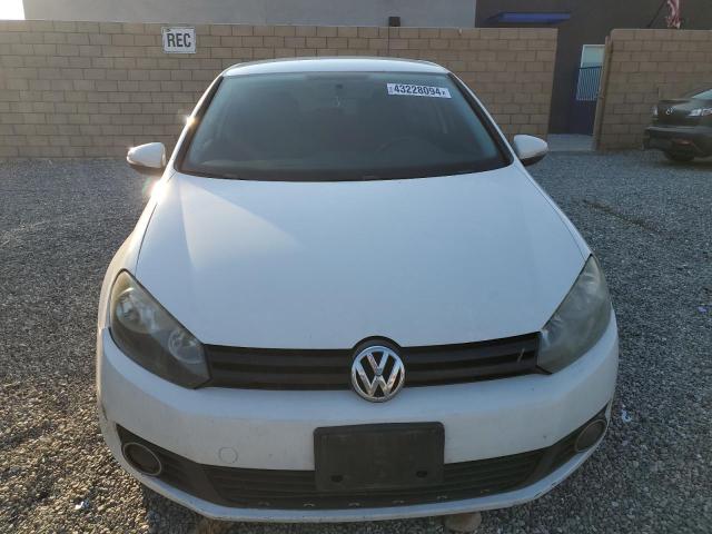 WVWBB7AJ0DW021713 - 2013 VOLKSWAGEN GOLF WHITE photo 5