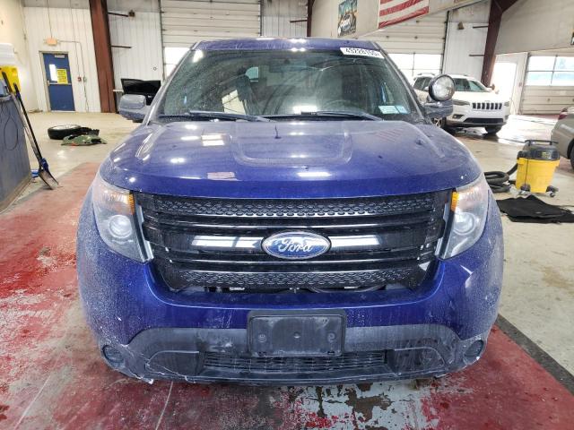 1FM5K8AR3EGC60947 - 2014 FORD EXPLORER POLICE INTERCEPTOR ლურჯი ფოტო 5
