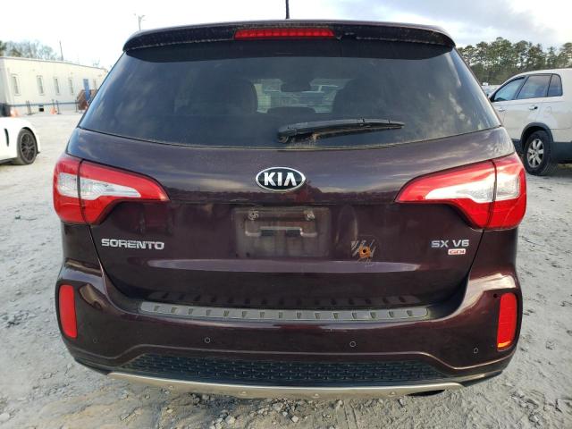 5XYKWDA77FG560126 - 2015 KIA SORENTO SX BURGUNDY photo 6