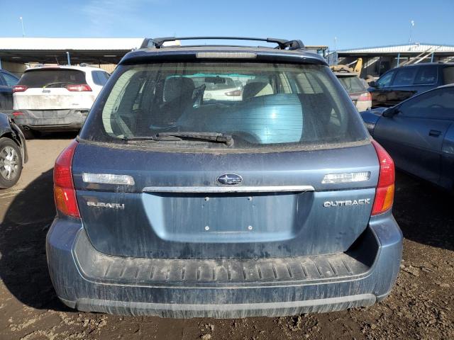 4S4BP61CX67340672 - 2006 SUBARU LEGACY OUTBACK 2.5I BLUE photo 6