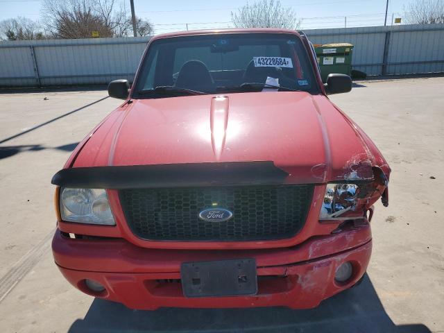 1FTYR10U92PB66447 - 2002 FORD RANGER RED photo 5