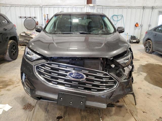 2FMPK4J93KBB86160 - 2019 FORD EDGE SEL GRAY photo 5